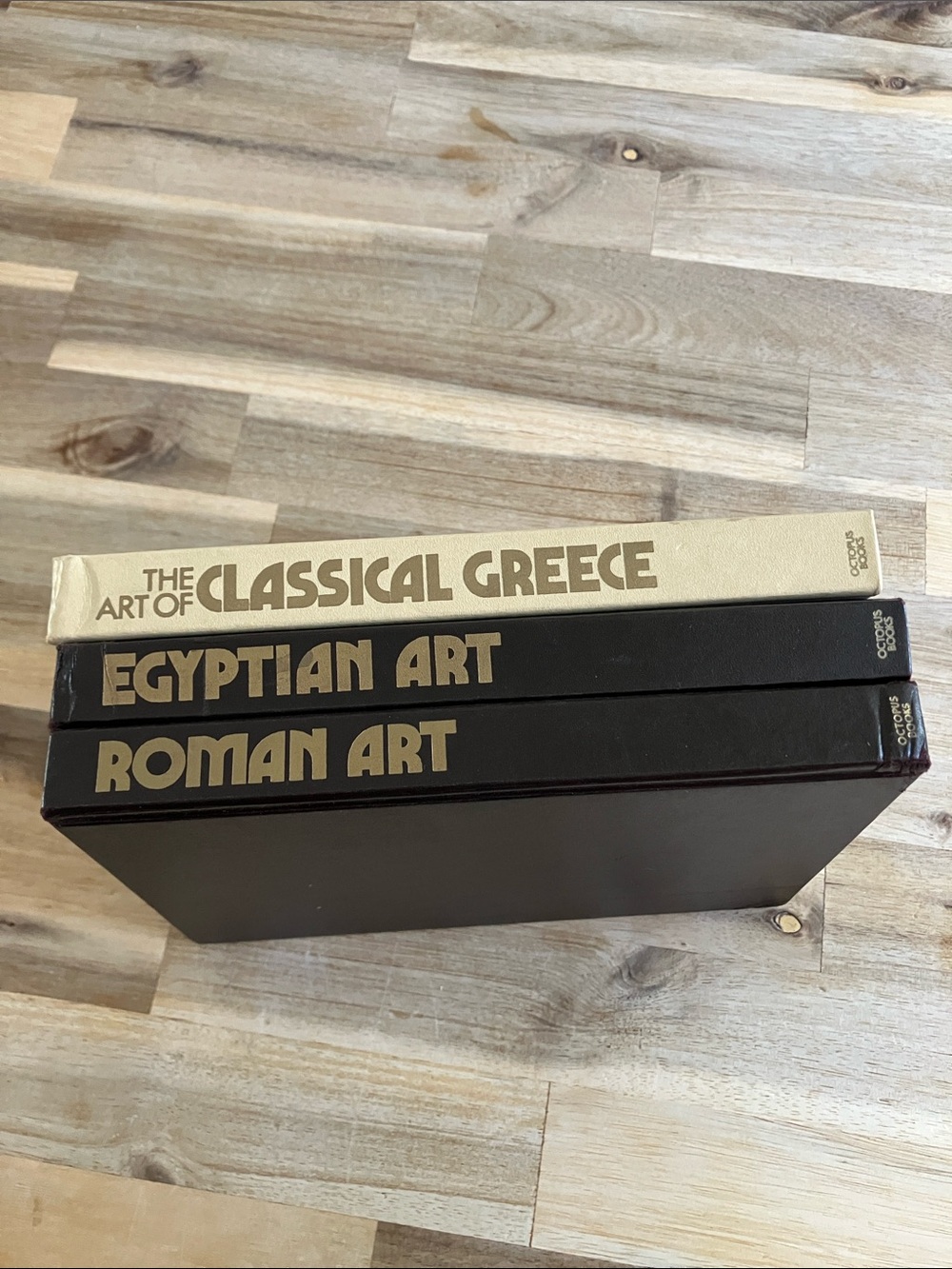 Bundle of 3 Vintage Octopus Art Books - Roman, Egyptian, Classical Greece